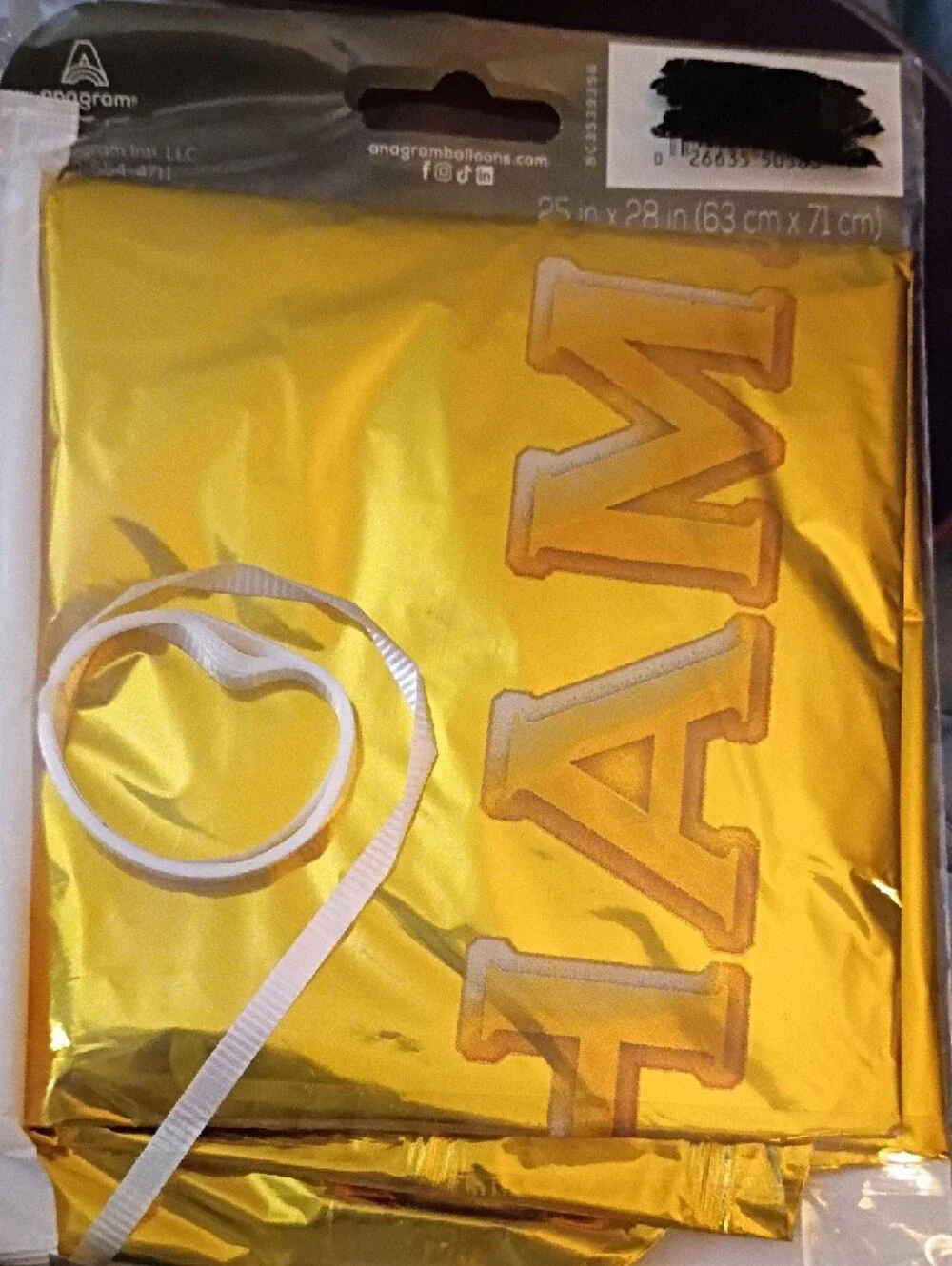 Anagram Gold Champion #1 Trophy Supershape Balloon